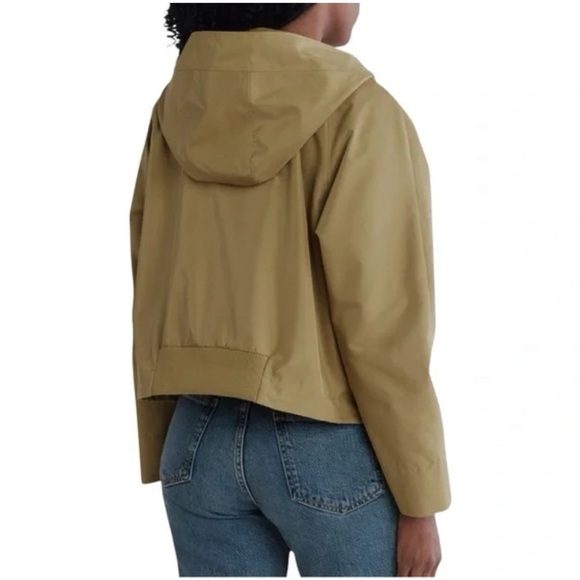 Steve Madden Olive Green Short Hooded Bomber Style Jacket New With Tags - Picture 3 of 9